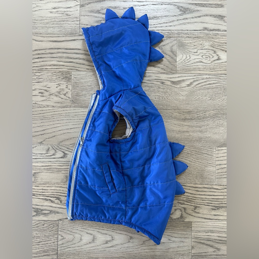 Kids Down Vest MiniDino Dinosaur Vest sz 4years